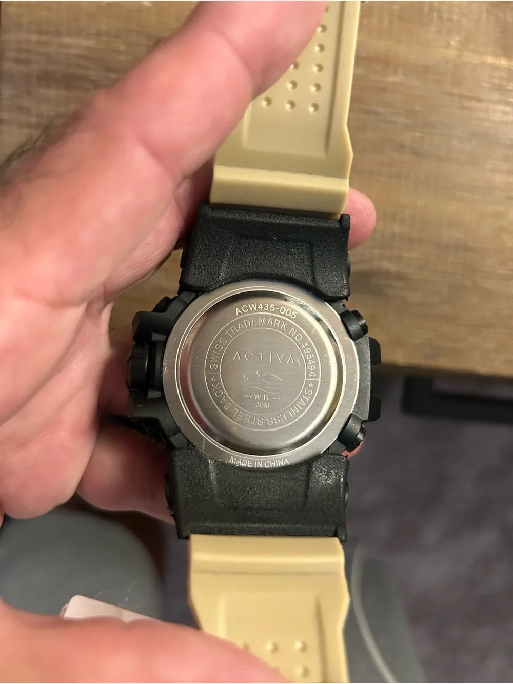 ACTIVA Digital-Analog Sport Watch in Black and Rose Gold